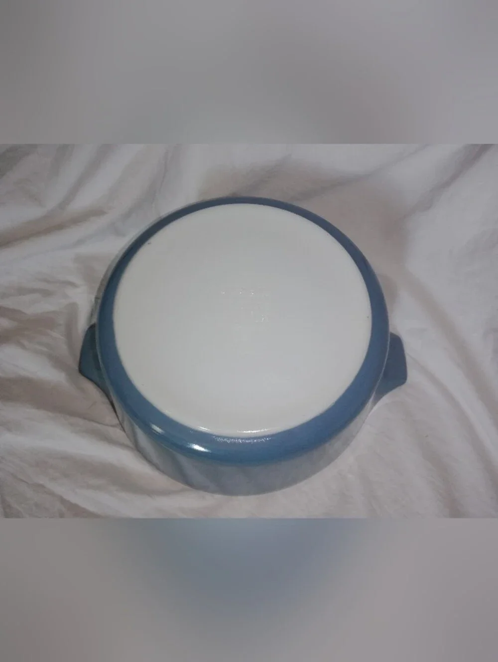 Vintage Pyrex 2.5 Qt Horizon Blue Glass Baking Serving Dish Bowl USA